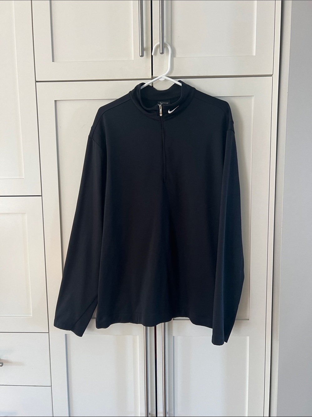 Nike Black Long-Sleeve Quarter-Zip Top